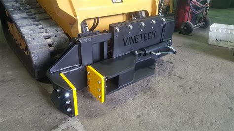 vineyard post replacement skid steer|Vine & Post Puller .